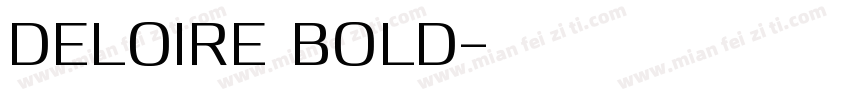 Deloire Bold字体转换